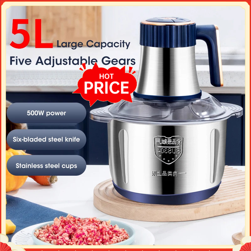 Baby Food For 1 Year Old - 5L Elektrischer Fleischzerkleinerer aus 304 Edelstahl,