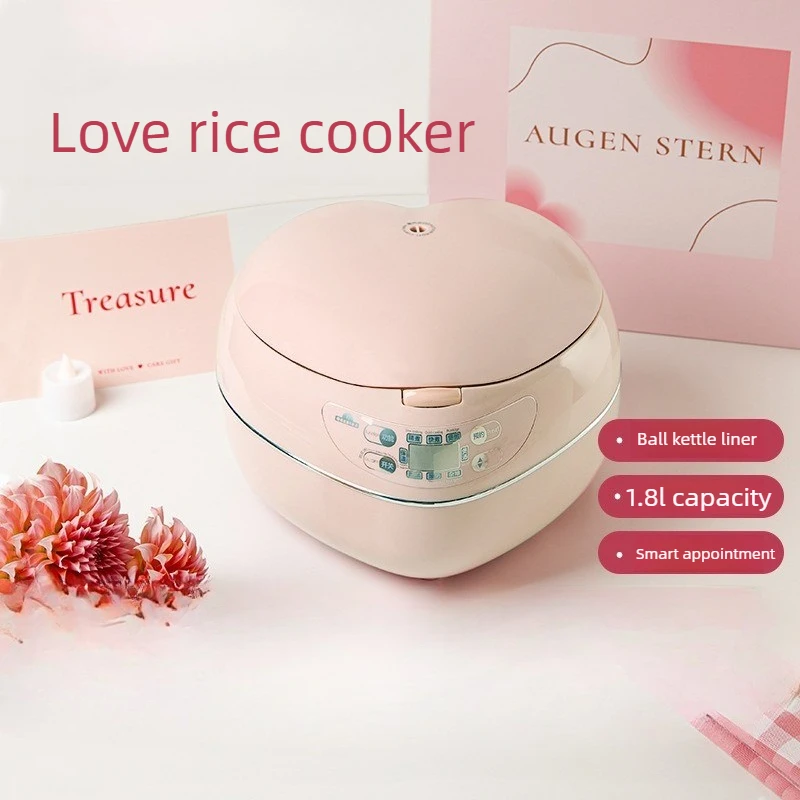 Baby Rice Food - Rosa 1,8L 300W Herzförmiger Reiskocher 9