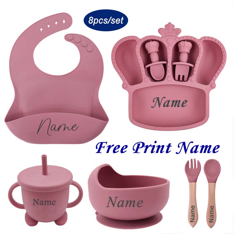 Baby Food Universe - Personal isierter Name Baby Fütterung platte