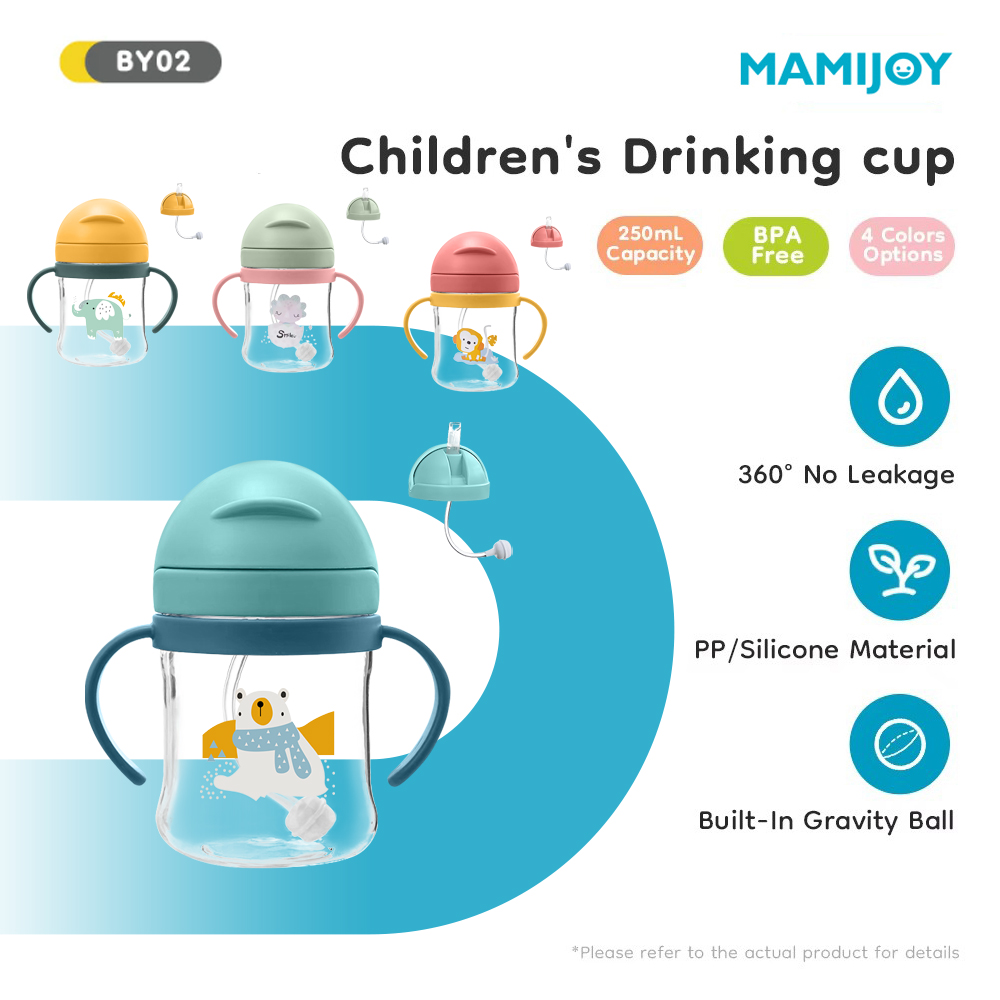 Baby Food Jars With Lids - MAMIJOY Baby-Lerntrinkbecher 250ML Baby-Wasserbecher mit Doppelgriff