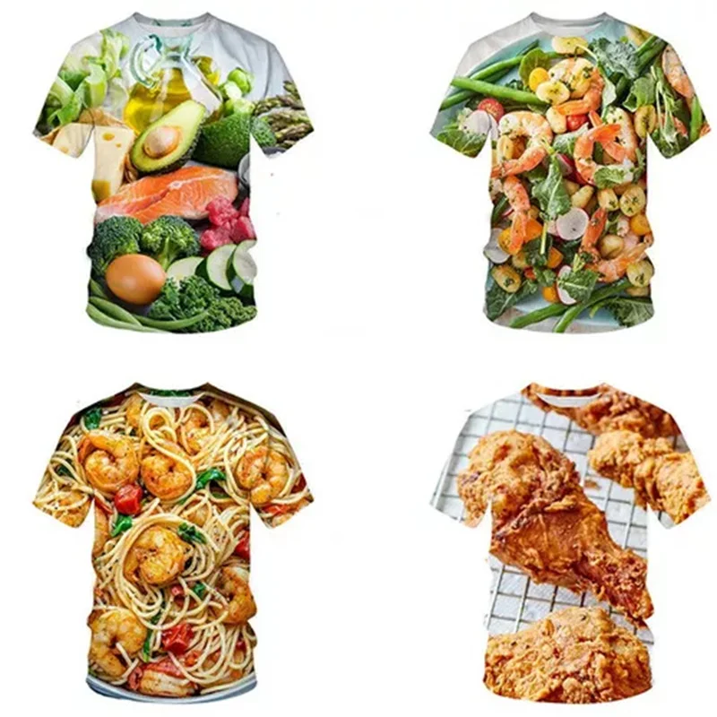 Baby Food With Chicken - T-Shirt mit Grafikdruck von frittiertem Hühnchen