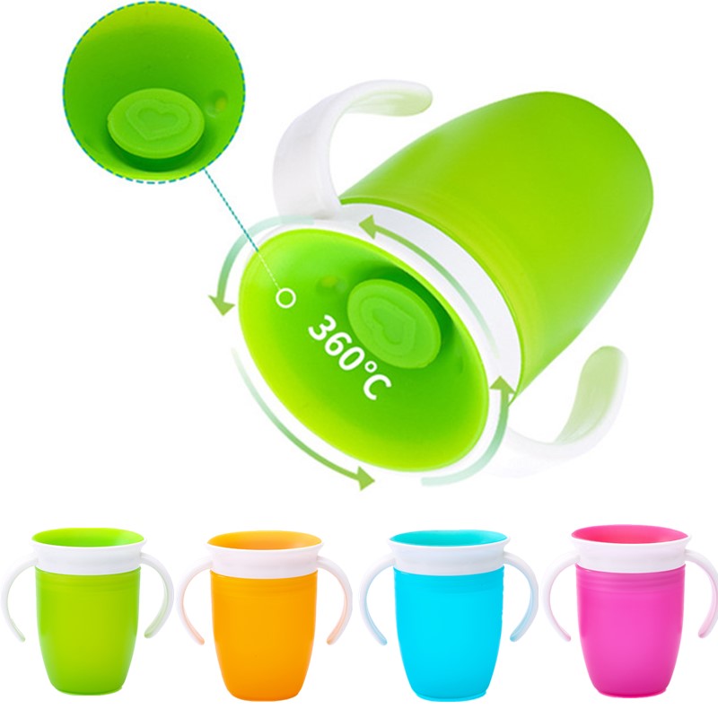 Baby Food Jars With Lids - 360 Grad drehbarer Baby-Lerntrinkbecher mit Doppelgriff,