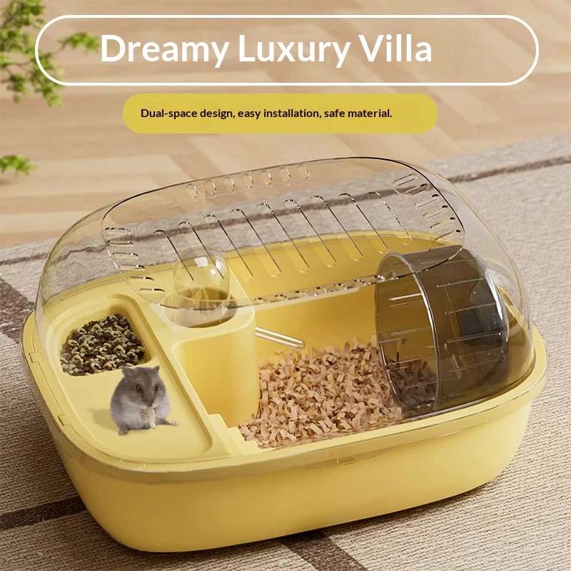 Baby Food Gerber - Vollständig Sichtbare Acryl-Hamstervilla Multifunktionaler Hamsterkäfig mit