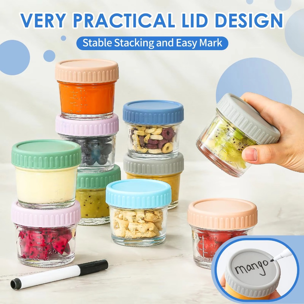 6 Stück Einmachglas aus Glas,  – Baby Food Jars With Lids Bewertung und Preis