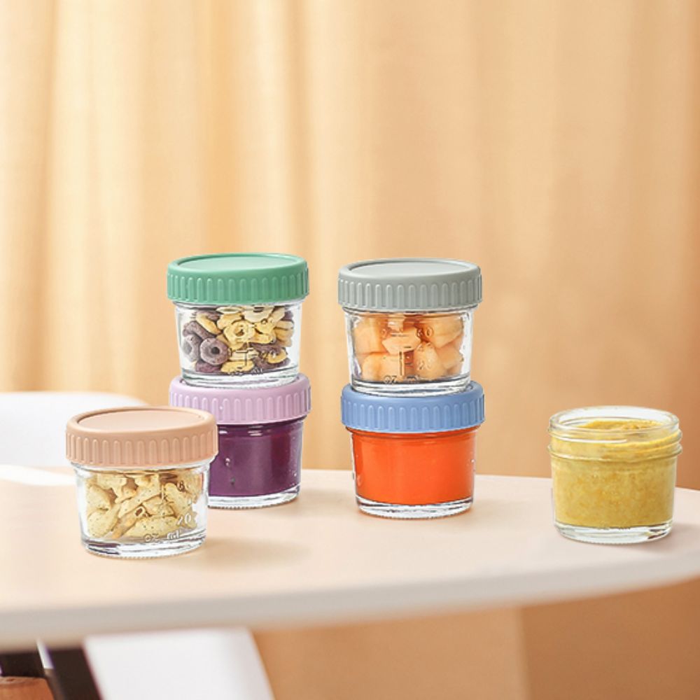 6 Stück Glas-Babynahrungsglas, – Baby Food Jars With Lids Bewertung und Preis