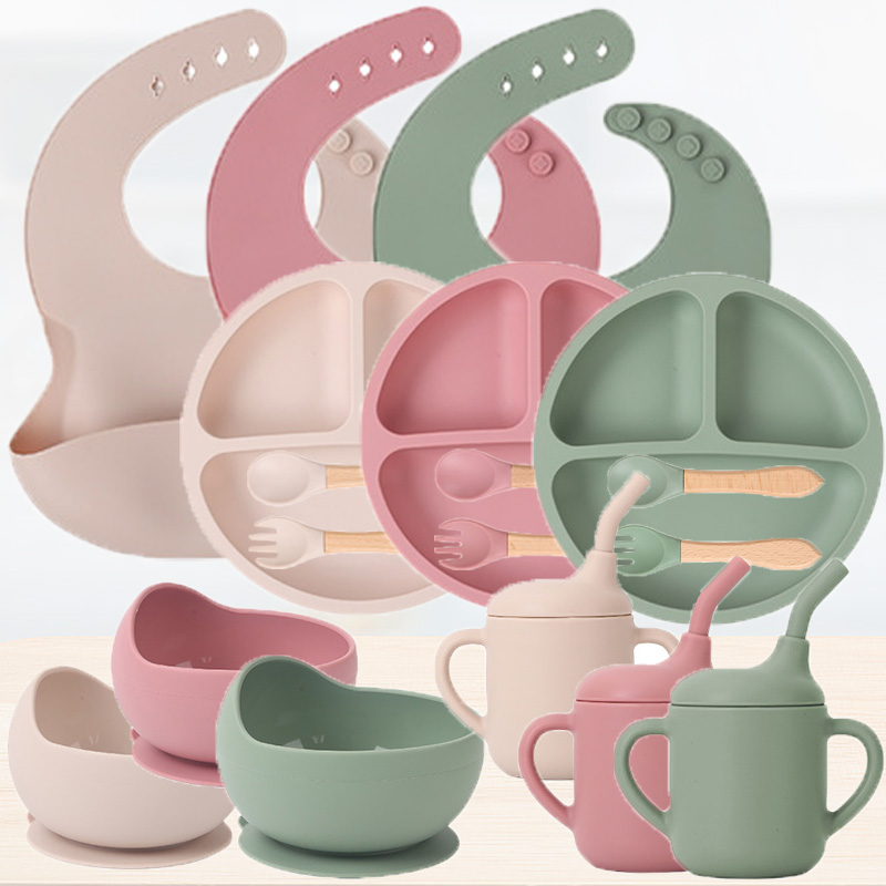 Kinder-Silikon-Geschirr-Set fü – Baby Food For 1 Year Old Bewertung und Preis