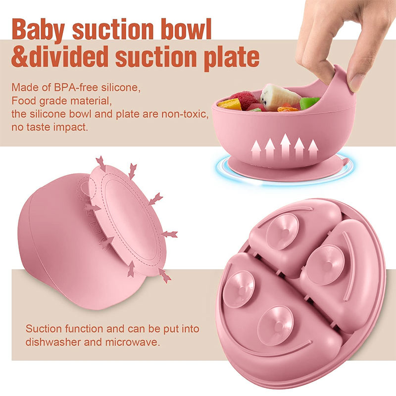 Kinder-Silikon-Geschirr-Set fü – Baby Food For 1 Year Old Bewertung und Preis