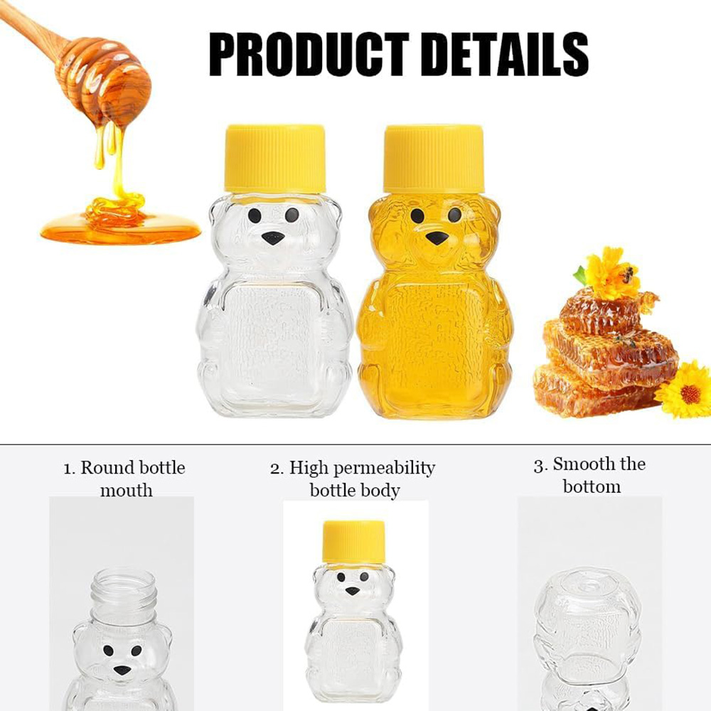 24 Stück 2 oz Kunststoff-Honig – Baby Food Jars With Lids Bewertung und Preis
