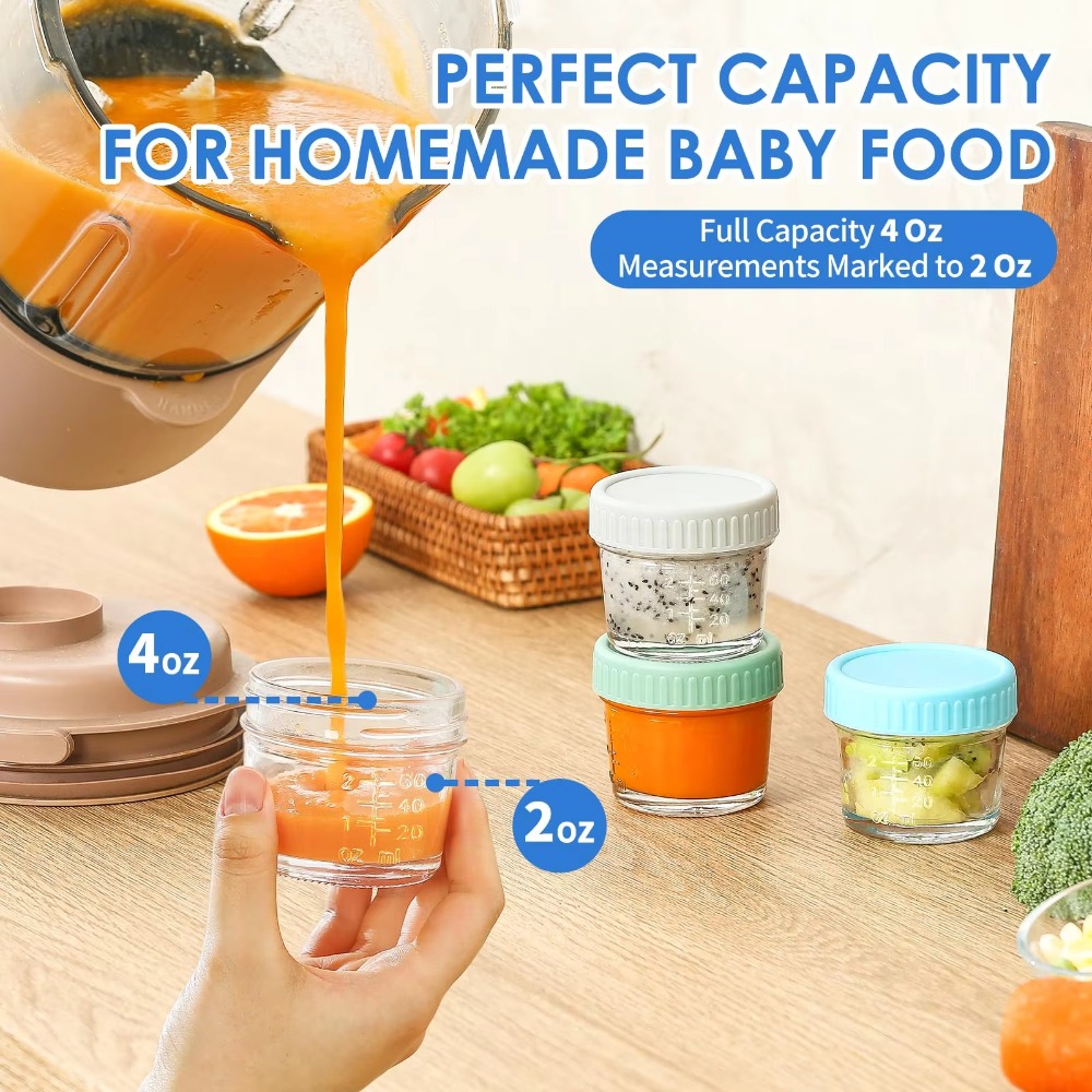 6 Stück Mehrzweck-Glasbehälter – Baby Food Jars With Lids Bewertung und Preis